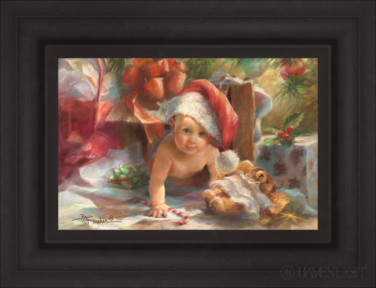 Great Box Santa Open Edition Canvas / 18 X 12 Brown 25 3/4 19 Art