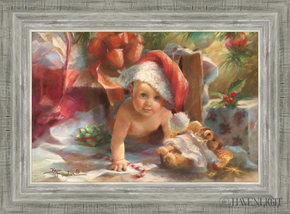 Great Box Santa Open Edition Canvas / 18 X 12 Silver 22 3/4 16 Art