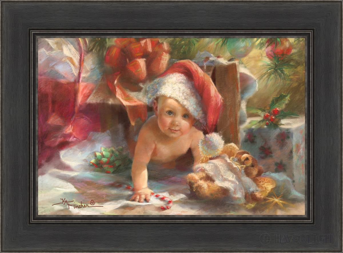 Great Box Santa Open Edition Canvas / 24 X 16 Black 30 1/2 22 Art