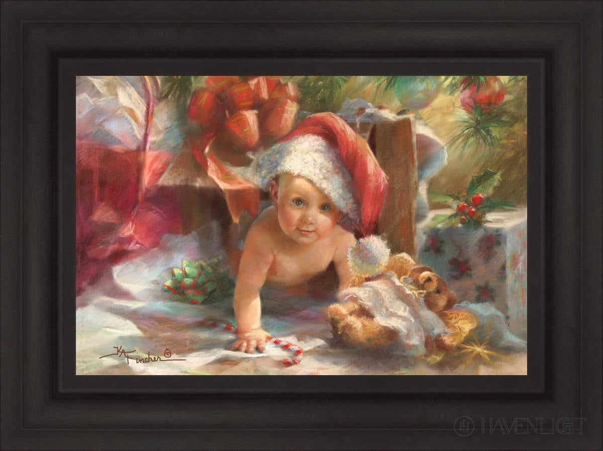Great Box Santa Open Edition Canvas / 24 X 16 Brown 31 3/4 23 Art