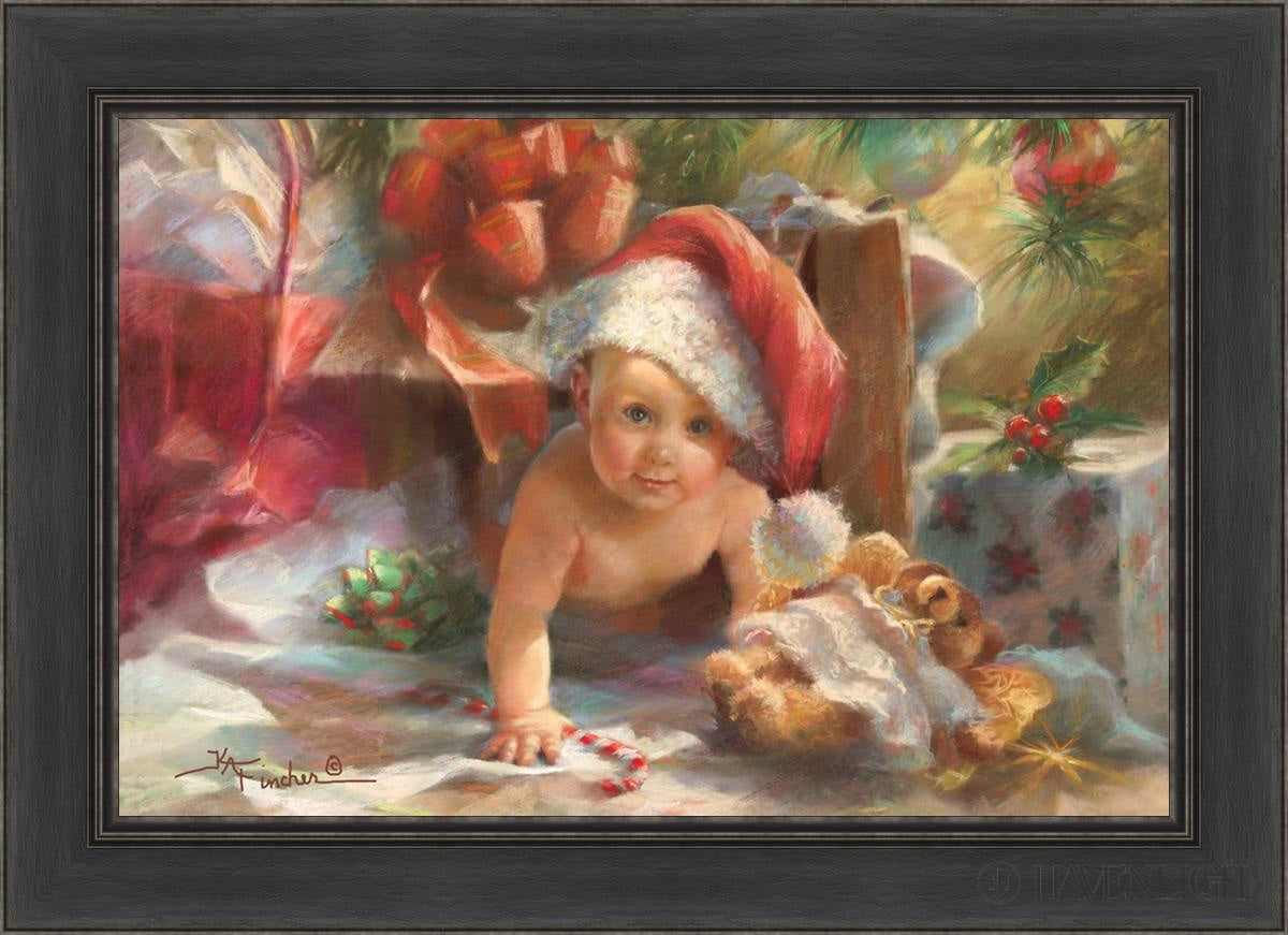 Great Box Santa Open Edition Canvas / 30 X 20 Black 36 1/2 26 Art