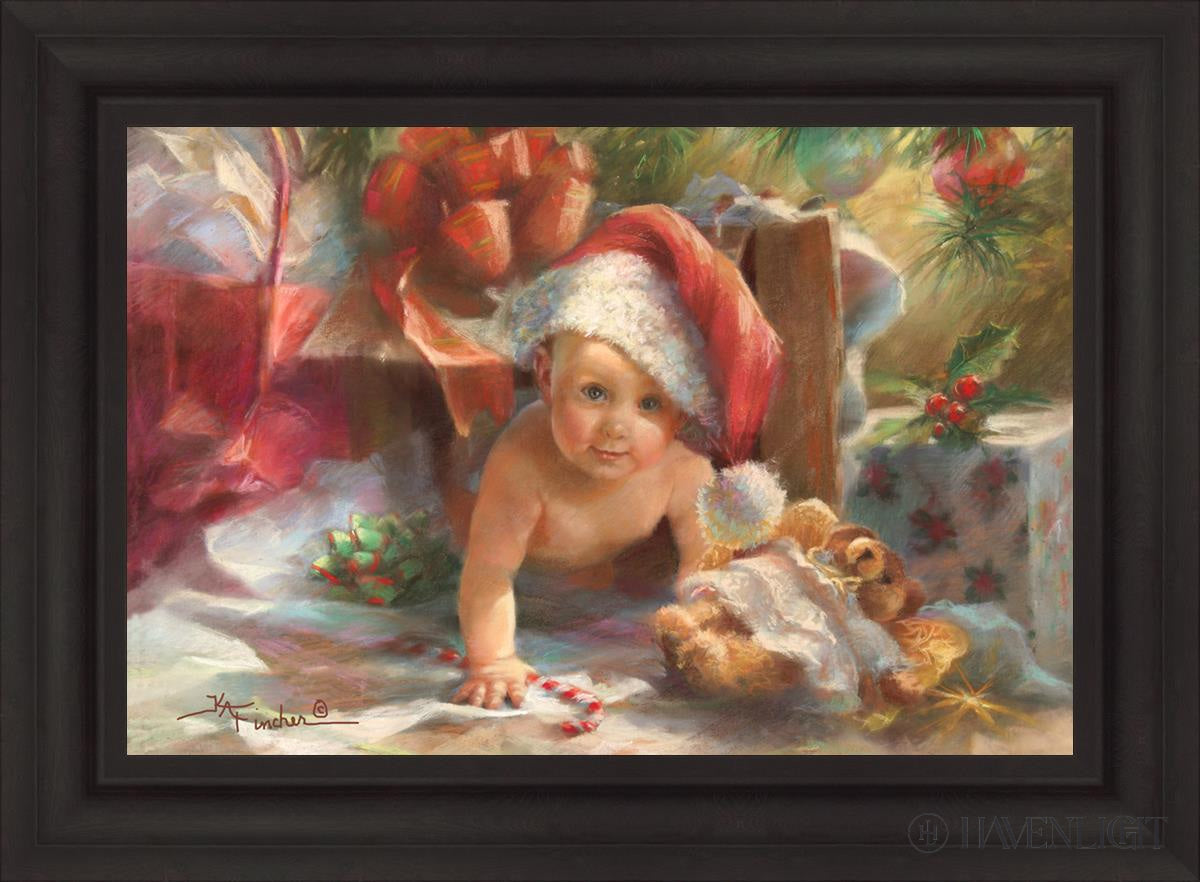 Great Box Santa Open Edition Canvas / 30 X 20 Brown 37 3/4 27 Art