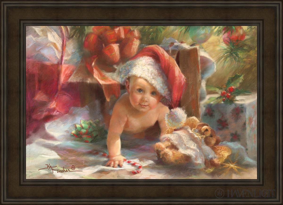 Great Box Santa Open Edition Canvas / 36 X 24 Brown 43 3/4 31 Art