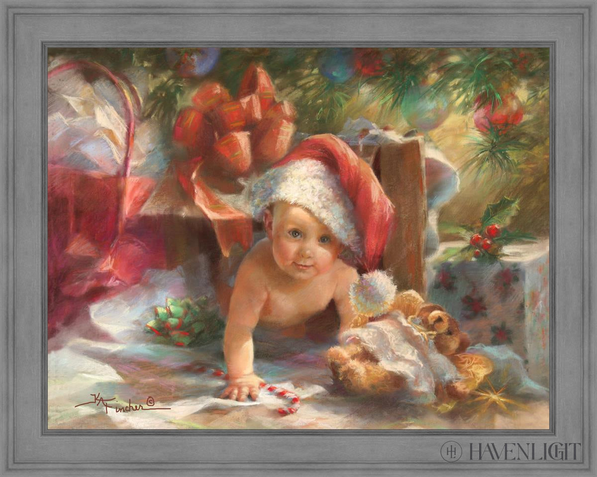 Great Box Santa Open Edition Canvas / 42 X 32 Gray 49 3/4 39 Art