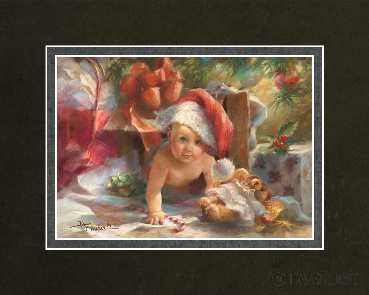 Great Box Santa Open Edition Print / 7 X 5 Matted To 10 8 Art