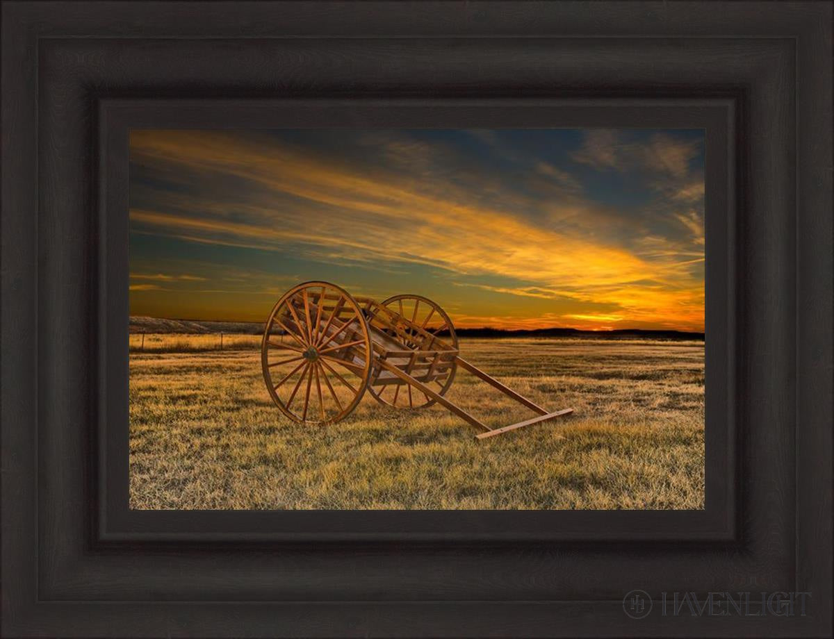 Handcart At Sunset Open Edition Canvas / 18 X 12 Brown 25 3/4 19 Art