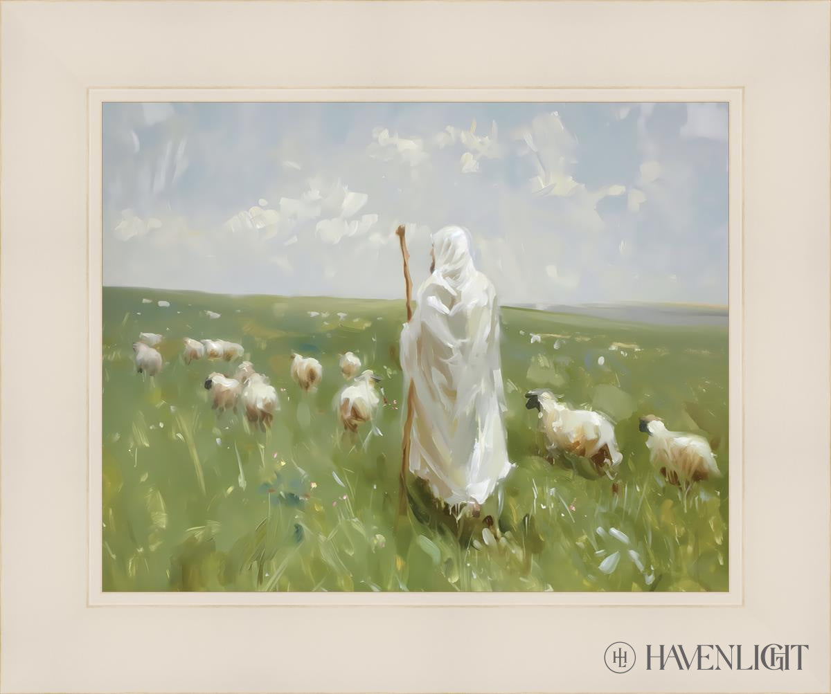 He Leadeth My Soul Open Edition Print / 14 X 11 White 18 1/4 15 Art