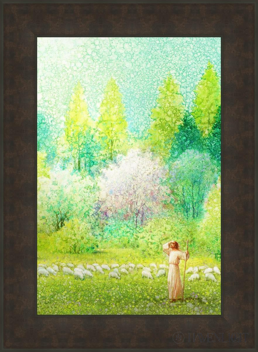 He Shall Find What Is Lost Open Edition Canvas / 20 X 30 Bronze Frame 27 3/4 37 Art