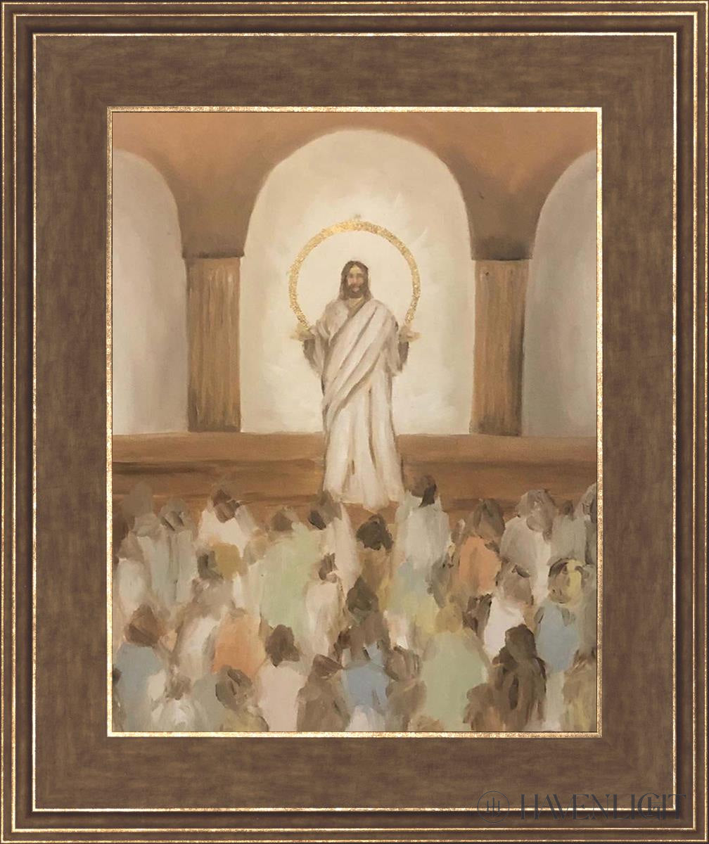 He Taught The Truths Of Eternity Open Edition Print / 11 X 14 Gold 15 3/4 18 Art