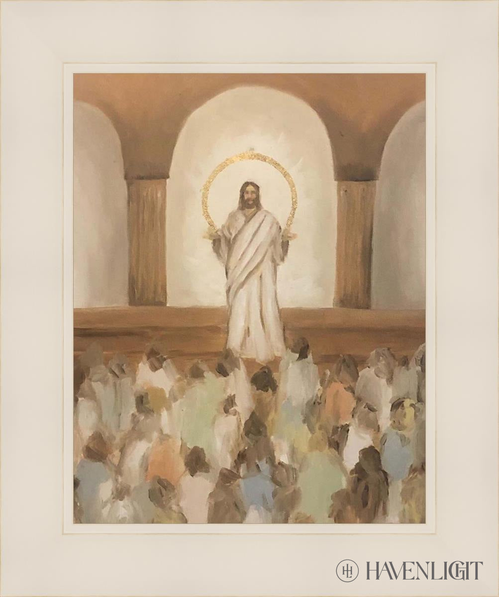 He Taught The Truths Of Eternity Open Edition Print / 11 X 14 White 15 1/4 18 Art