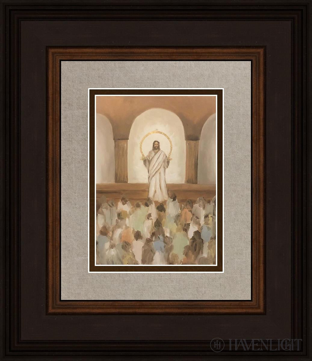 He Taught The Truths Of Eternity Open Edition Print / 5 X 7 Brown 12 3/4 14 Art