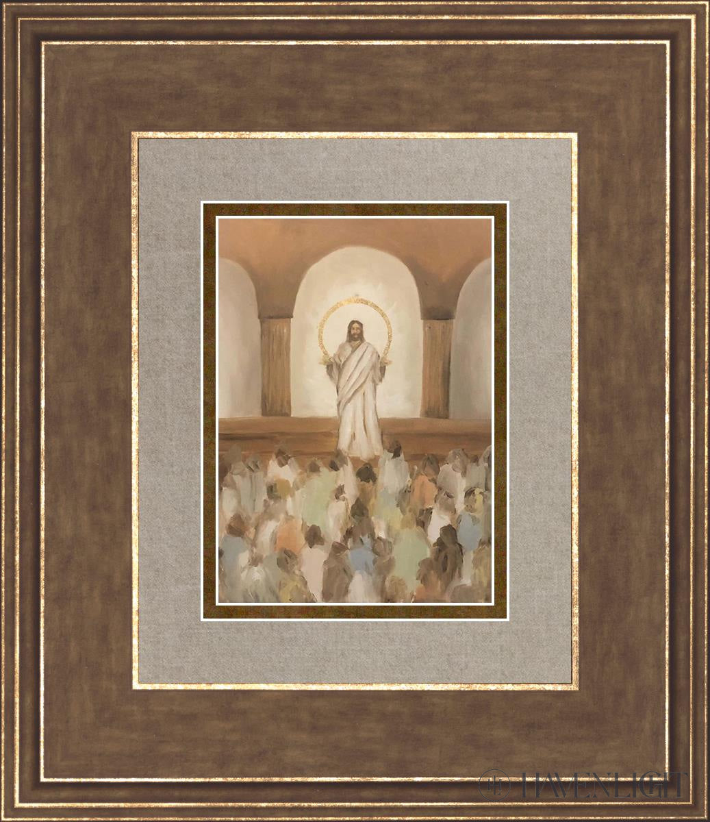 He Taught The Truths Of Eternity Open Edition Print / 5 X 7 Gold 12 3/4 14 Art