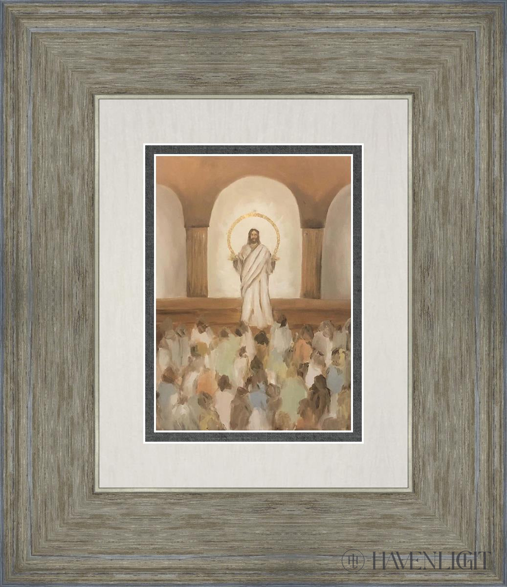 He Taught The Truths Of Eternity Open Edition Print / 5 X 7 Gray 12 3/4 14 Art