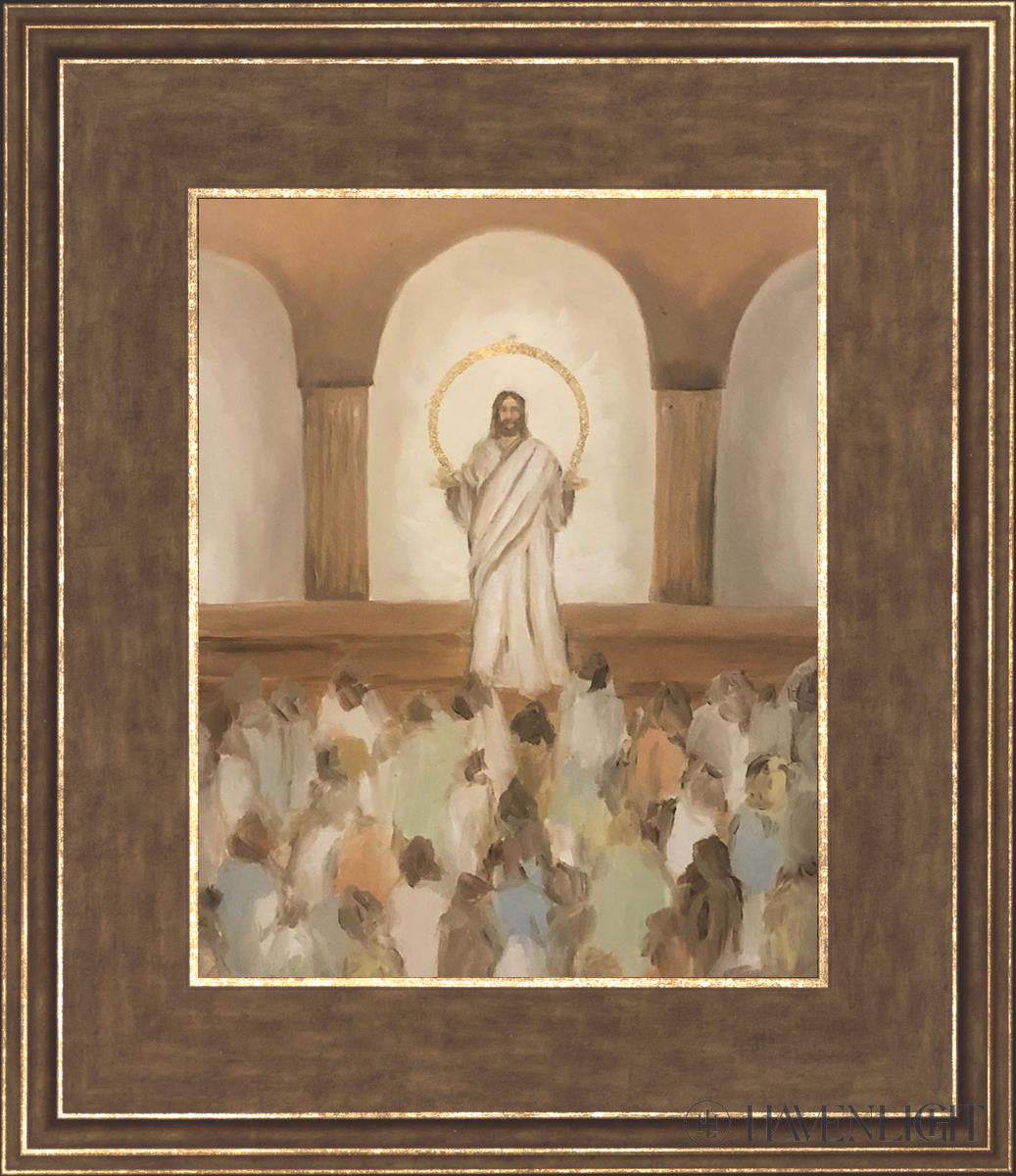 He Taught The Truths Of Eternity Open Edition Print / 8 X 10 Gold 12 3/4 14 Art