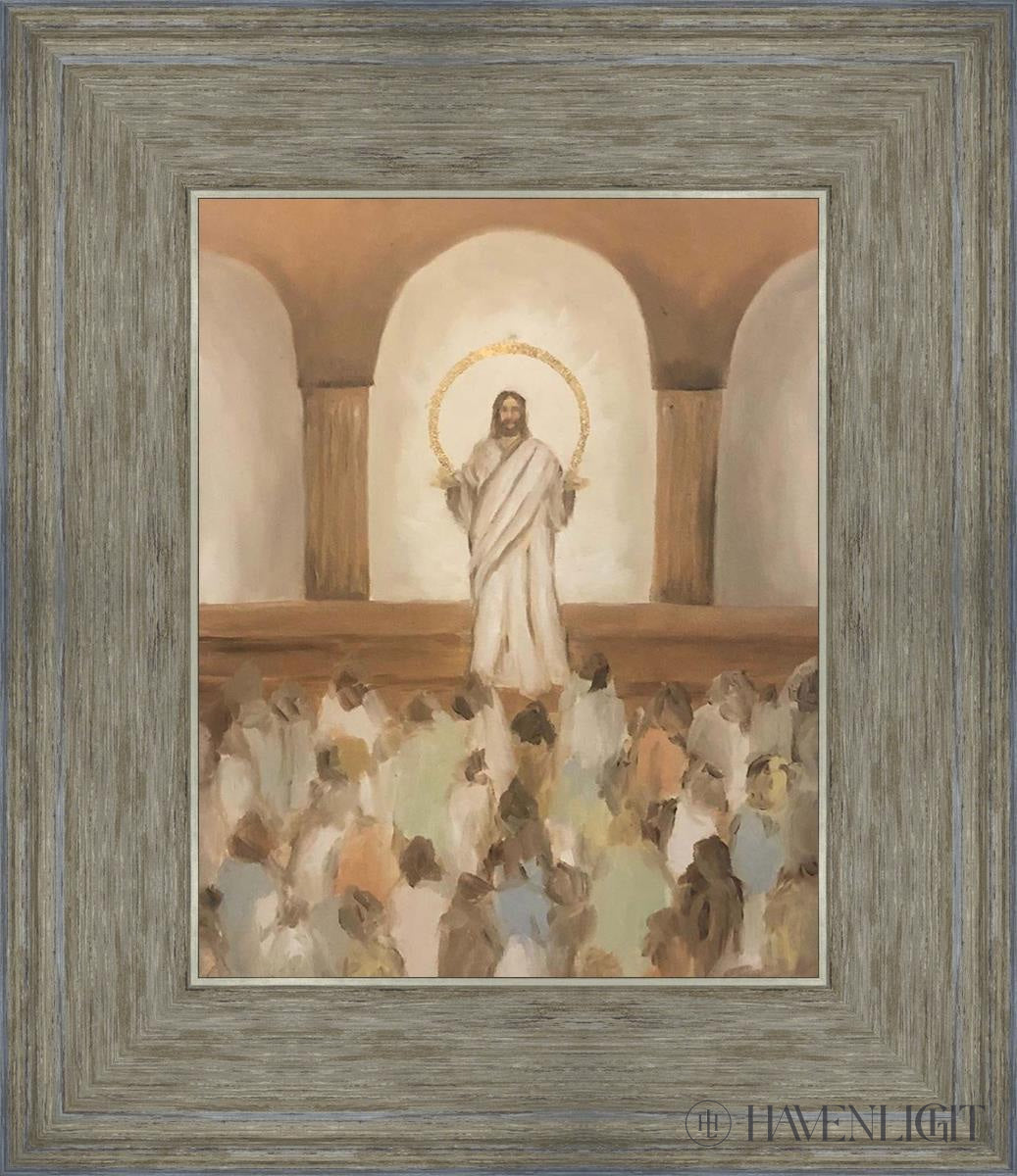 He Taught The Truths Of Eternity Open Edition Print / 8 X 10 Gray 12 3/4 14 Art