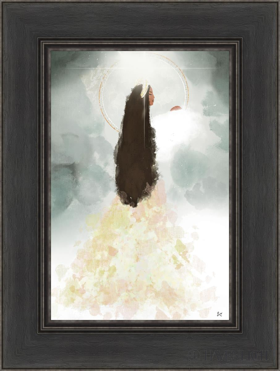 Heavenly Mother Open Edition Canvas / 12 X 18 Black 1/2 24 Art