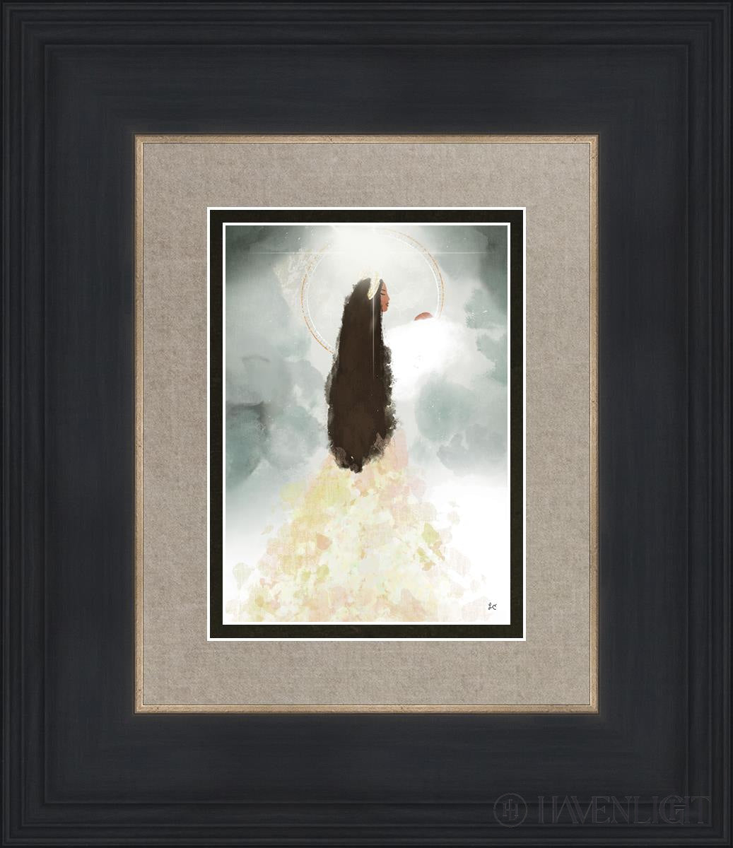 Heavenly Mother Open Edition Print / 5 X 7 Black 12 3/4 14 Art