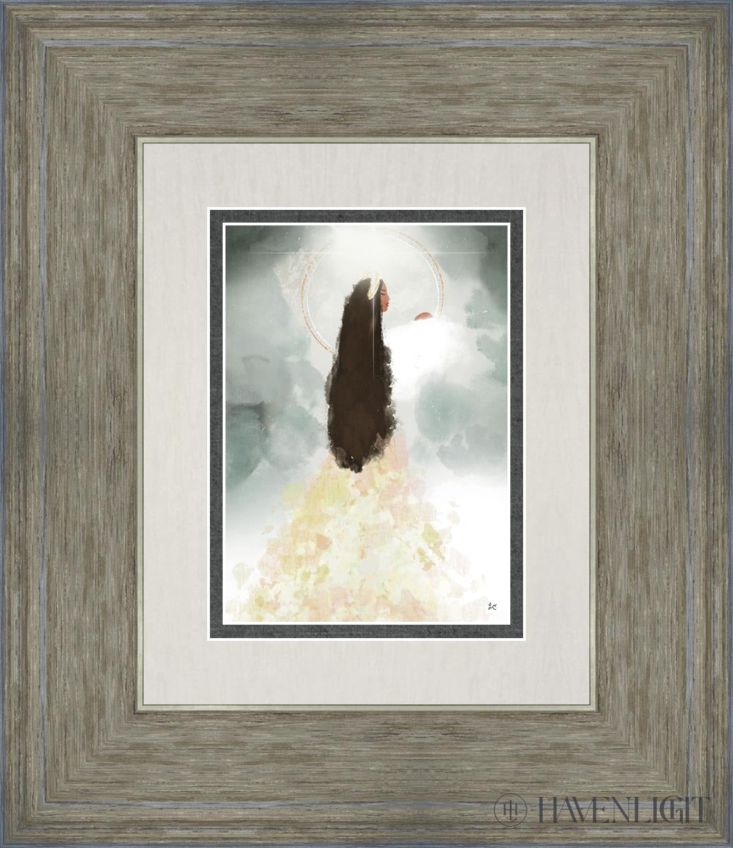 Heavenly Mother Open Edition Print / 5 X 7 Gray 12 3/4 14 Art