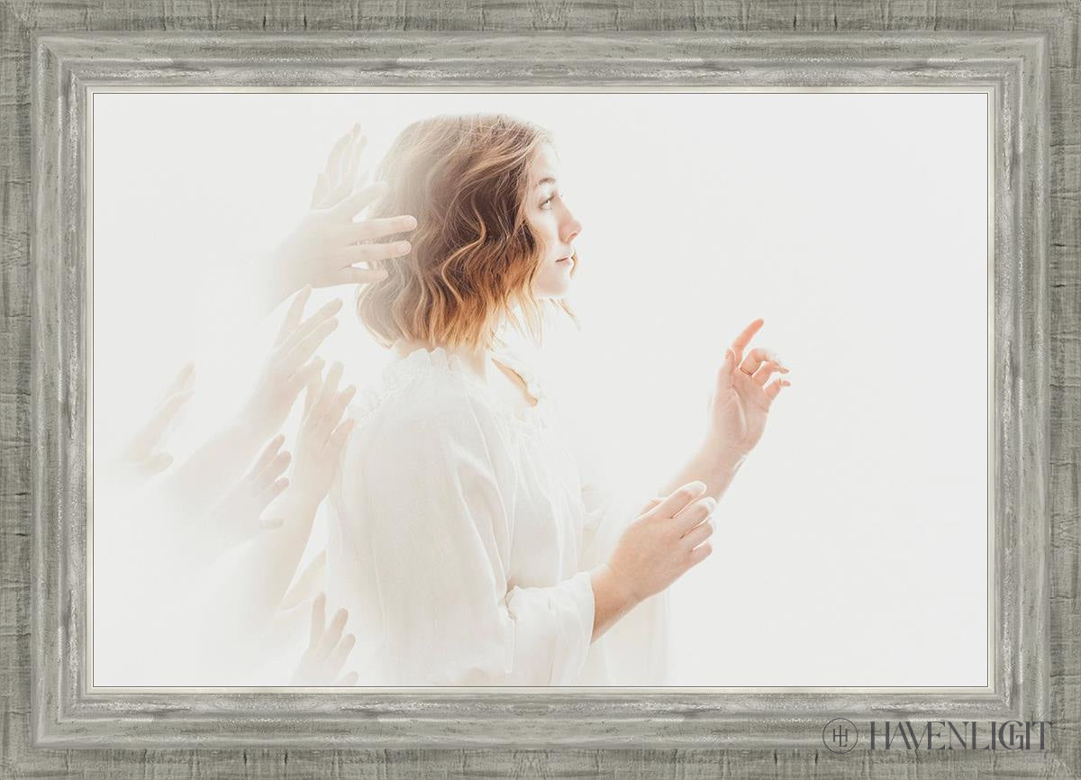 Helping Hands Open Edition Canvas / 24 X 16 Silver 28 3/4 20 Art