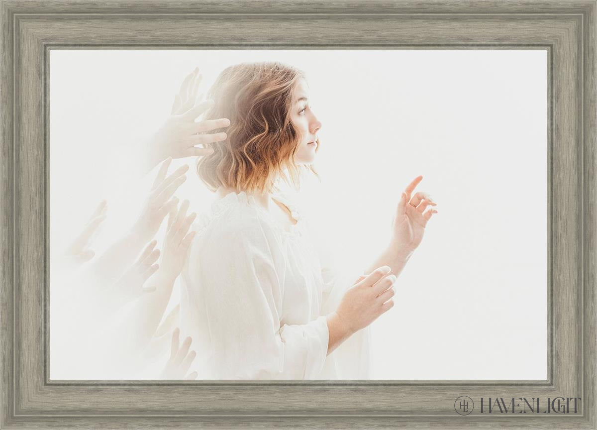 Helping Hands Open Edition Canvas / 30 X 20 Gray 35 3/4 25 Art