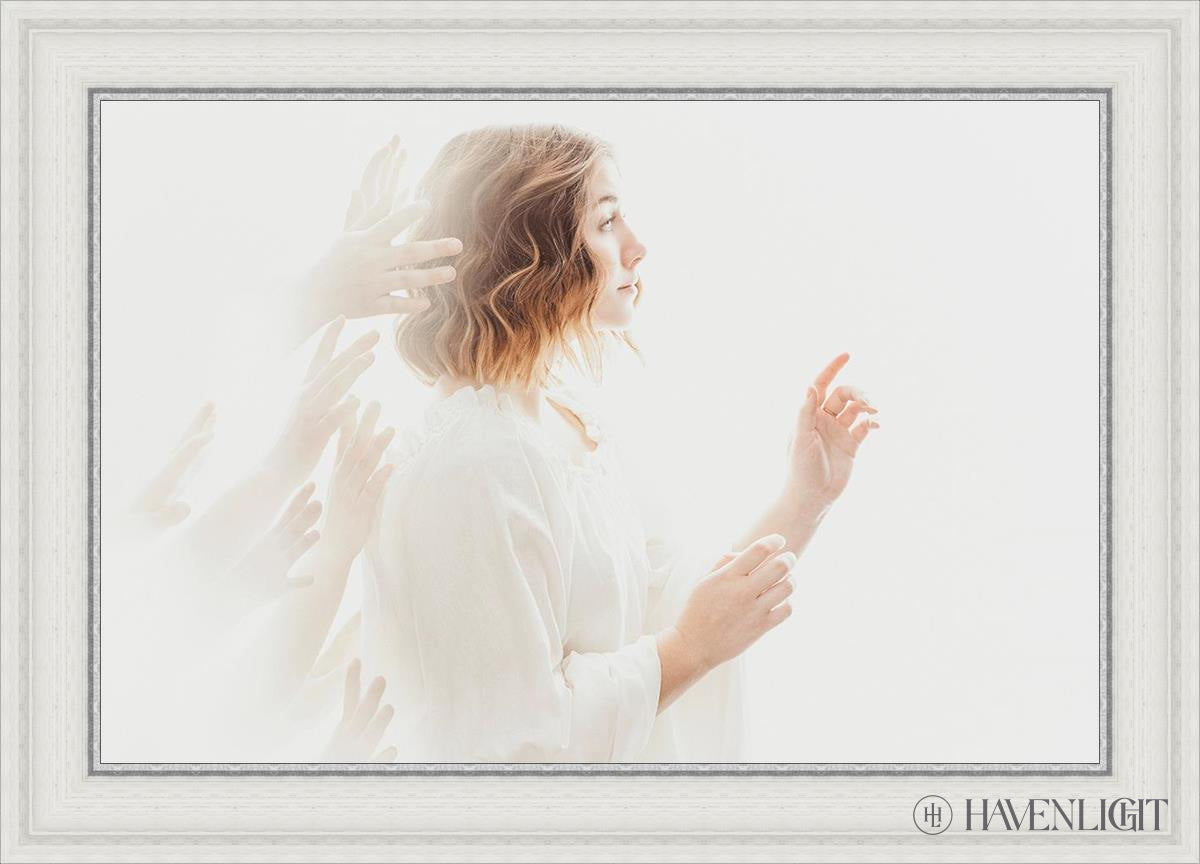 Helping Hands Open Edition Canvas / 30 X 20 White 35 3/4 25 Art