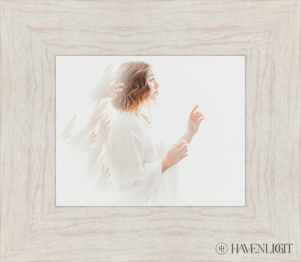 Helping Hands Open Edition Print / 10 X 8 Ivory 15 1/2 13 Art