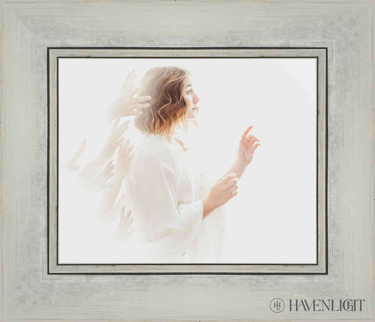 Helping Hands Open Edition Print / 10 X 8 Silver 14 1/4 12 Art