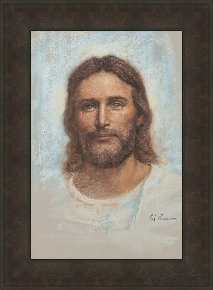 Holy One Open Edition Canvas / 20 X 30 Bronze Frame 27 3/4 37 Art
