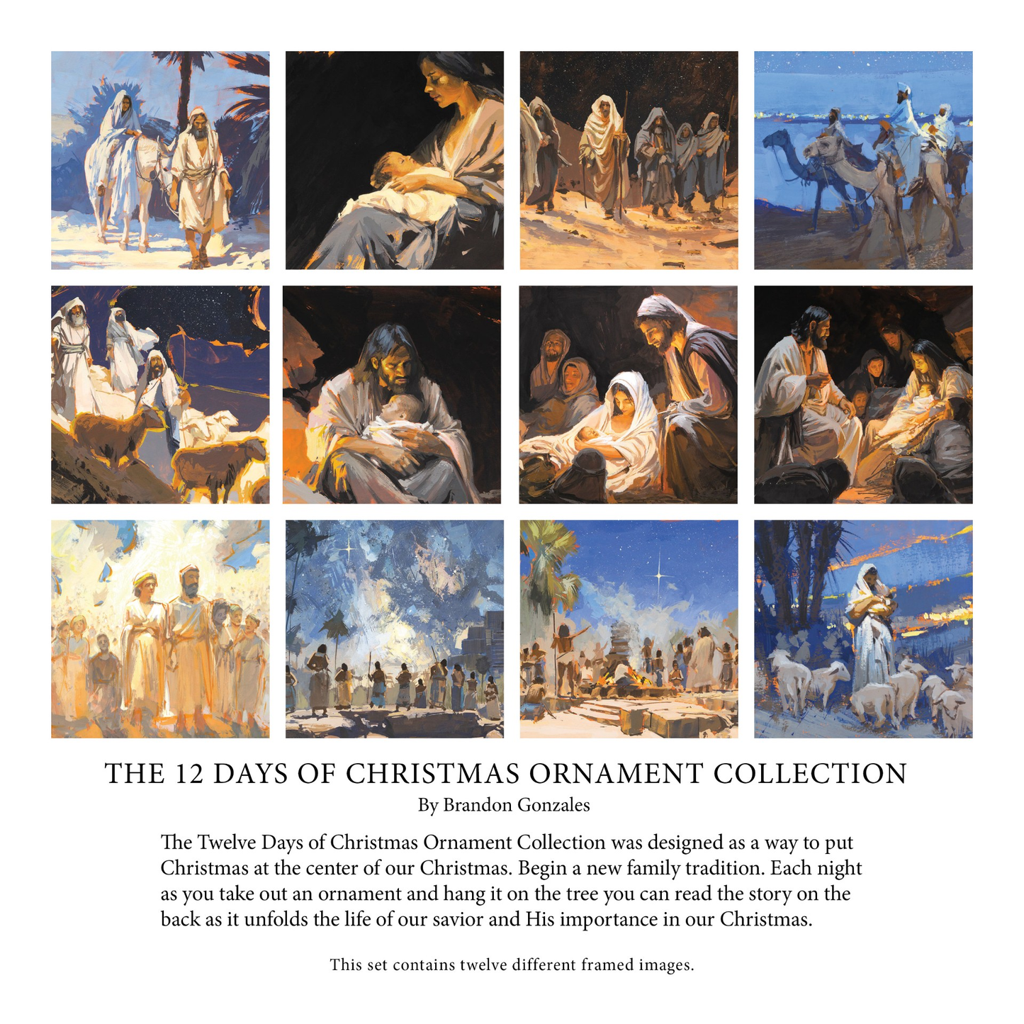 Luke 2 Christmas Ornament Collection by Brandon Gonzales