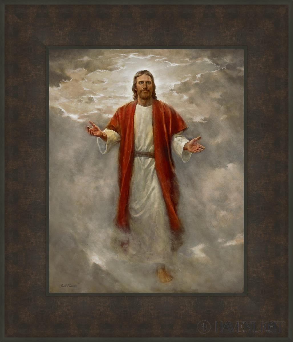 In His Glory Open Edition Print / 16 X 20 Bronze Frame 23 3/4 27 Art