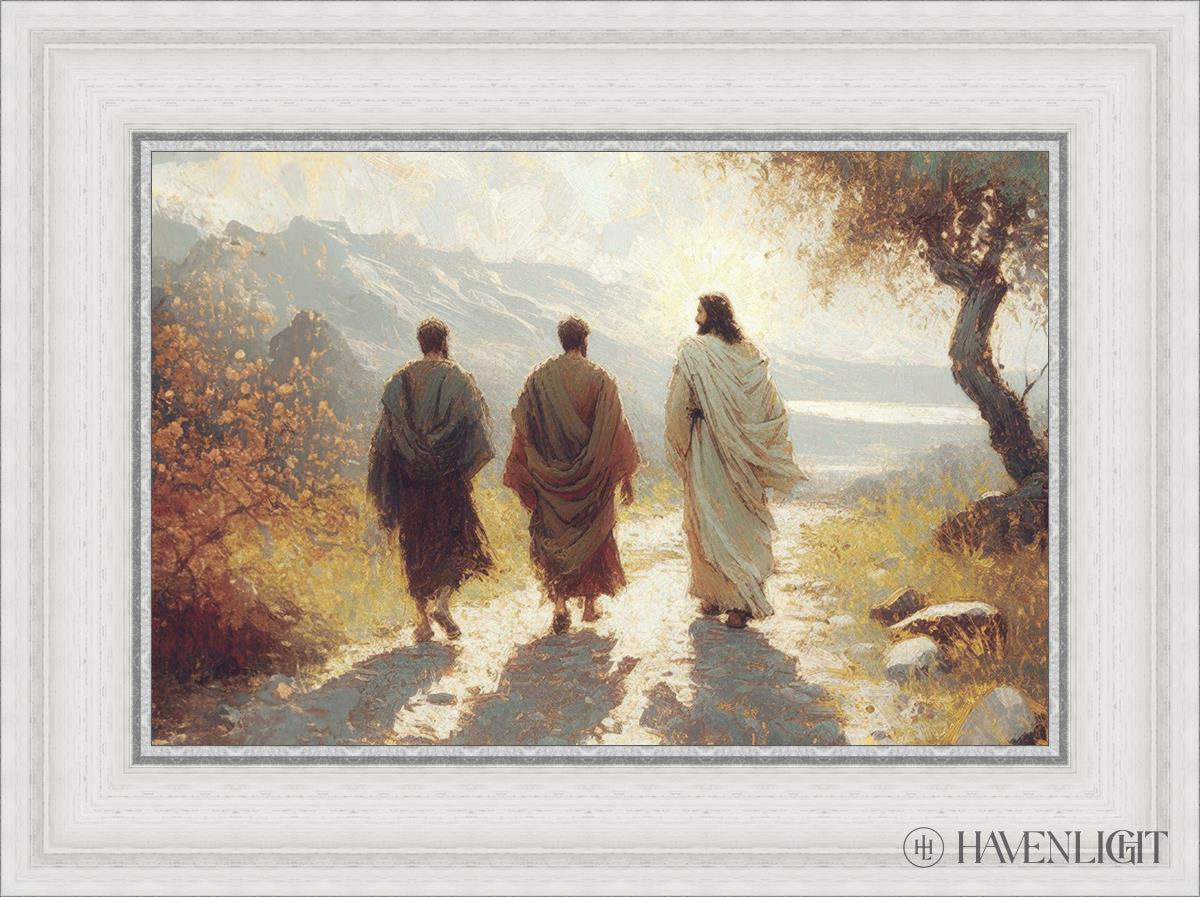 Jesus Went With Them Open Edition Canvas / 18 X 12 White 23 3/4 17 Art