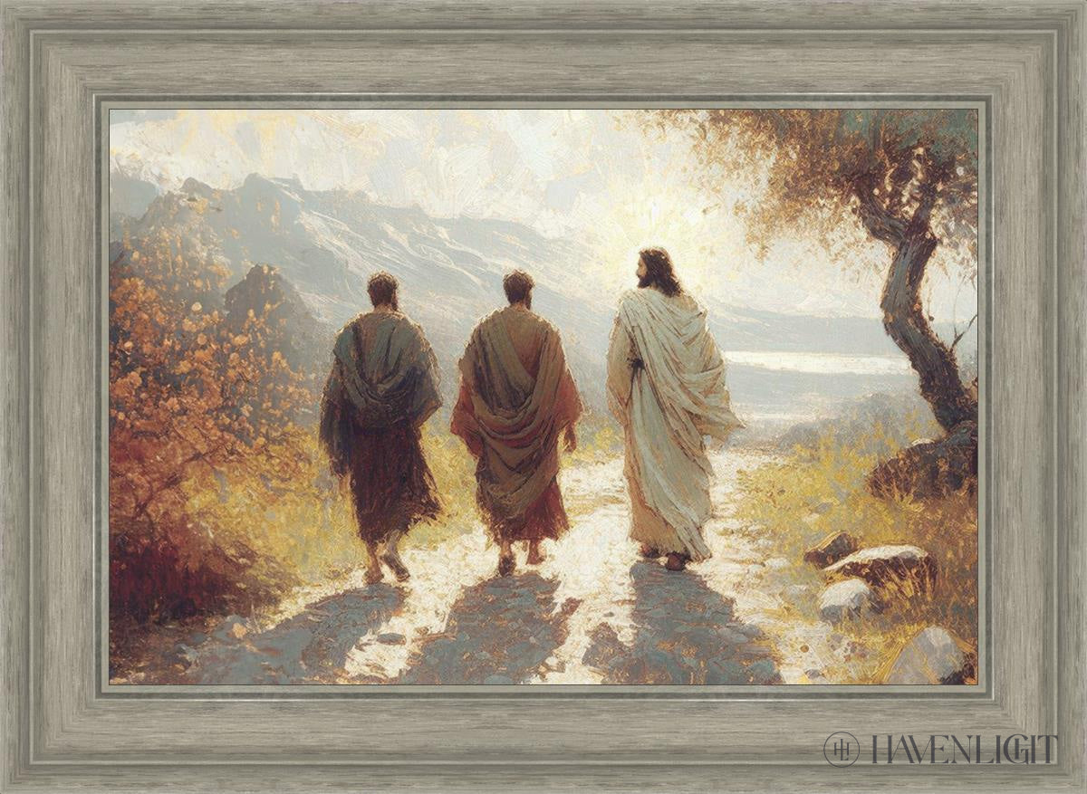 Jesus Went With Them Open Edition Canvas / 24 X 16 Gray 29 3/4 21 Art