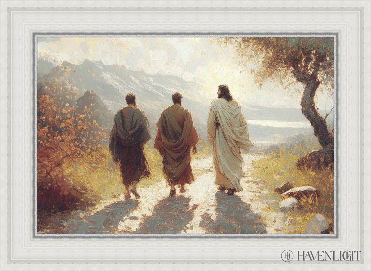 Jesus Went With Them Open Edition Canvas / 24 X 16 White 29 3/4 21 Art