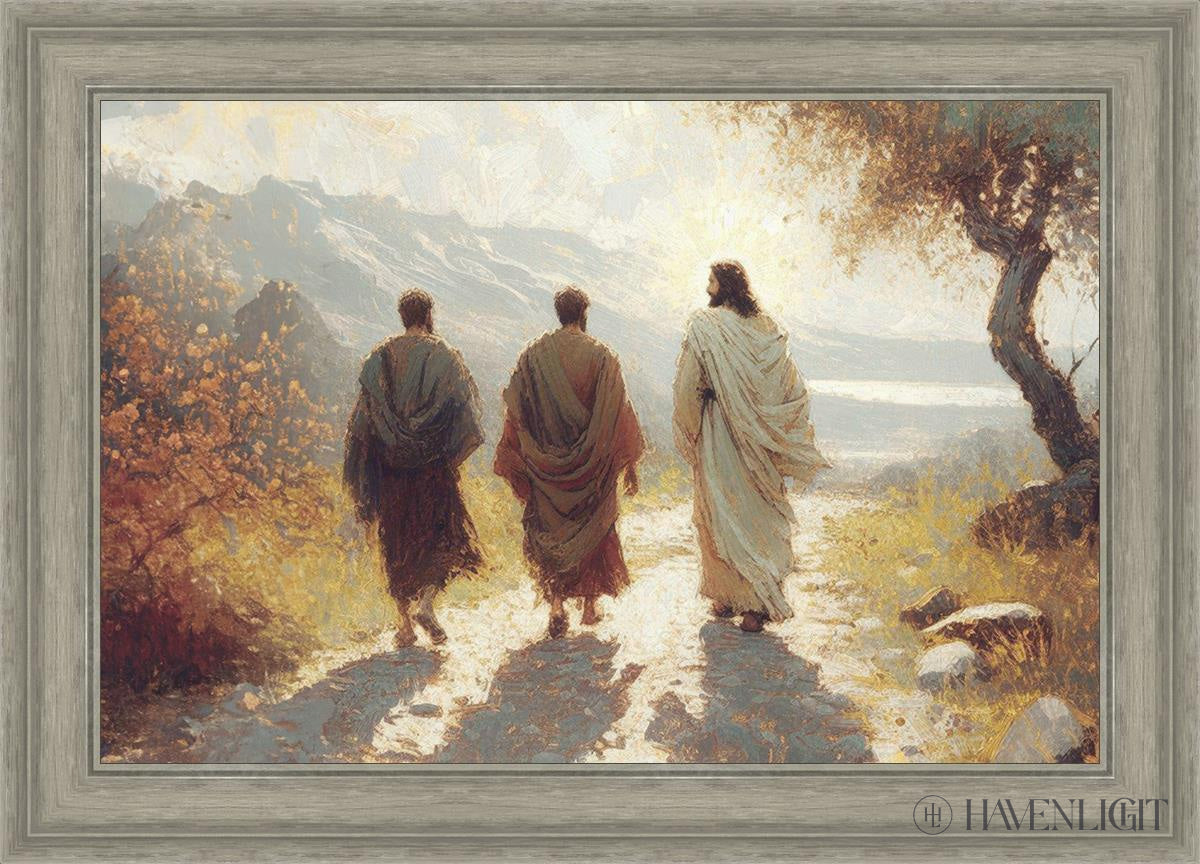 Jesus Went With Them Open Edition Canvas / 30 X 20 Gray 35 3/4 25 Art