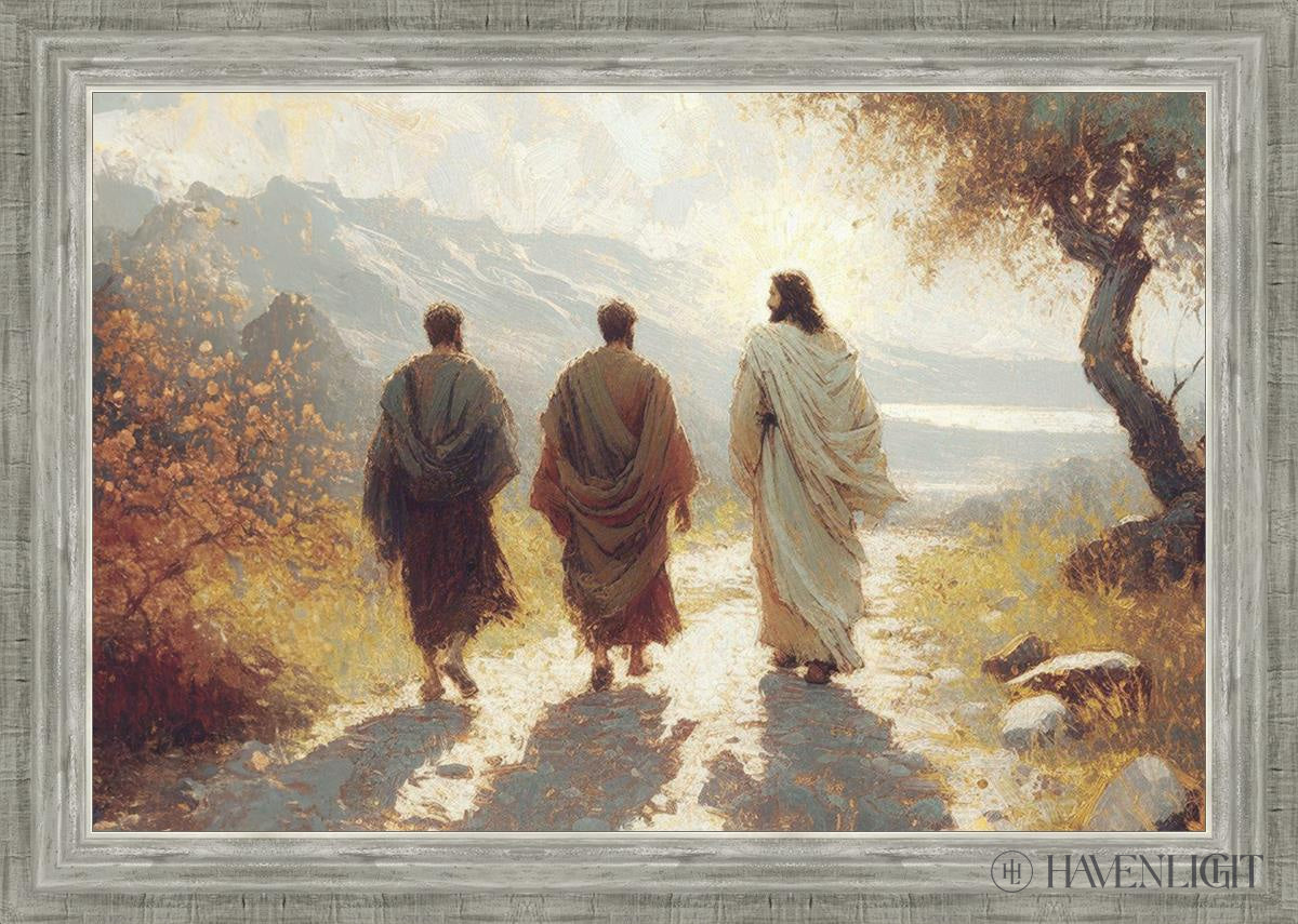 Jesus Went With Them Open Edition Canvas / 30 X 20 Silver 34 3/4 24 Art