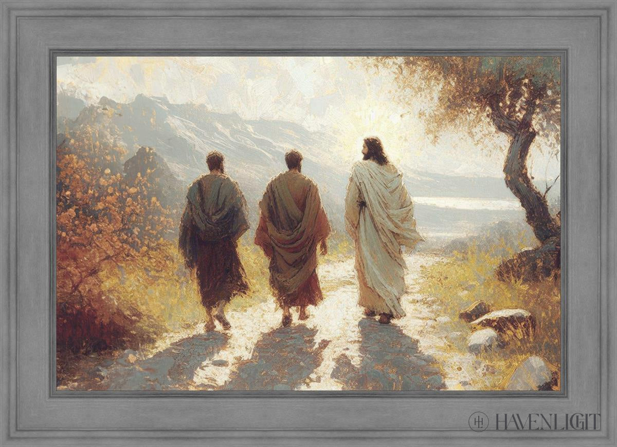 Jesus Went With Them Open Edition Canvas / 36 X 24 Gray 43 3/4 31 Art