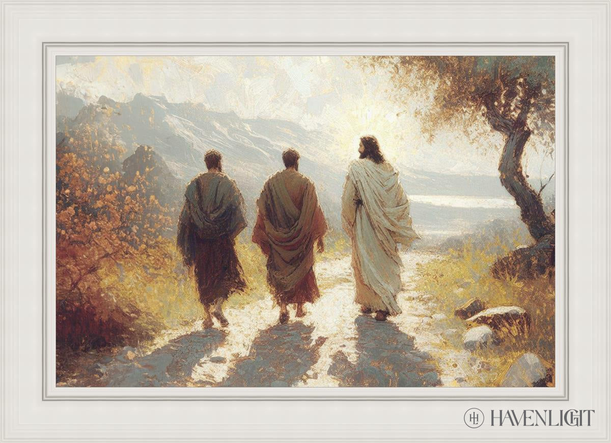 Jesus Went With Them Open Edition Canvas / 36 X 24 White 43 3/4 31 Art