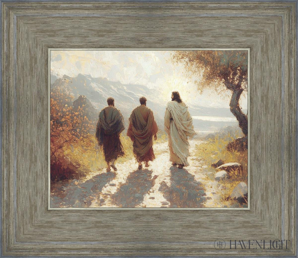 Jesus Went With Them Open Edition Print / 10 X 8 Gray 14 3/4 12 Art