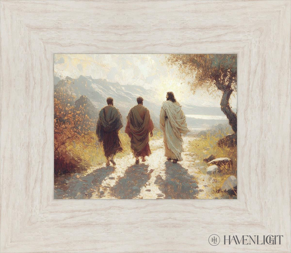 Jesus Went With Them Open Edition Print / 10 X 8 Ivory 15 1/2 13 Art