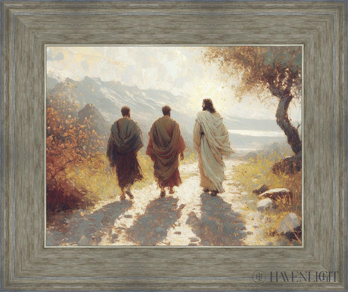 Jesus Went With Them Open Edition Print / 14 X 11 Gray 18 3/4 15 Art