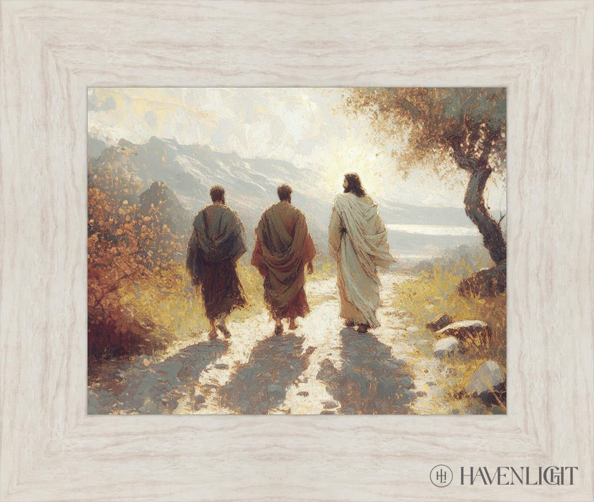 Jesus Went With Them Open Edition Print / 14 X 11 Ivory 19 1/2 16 Art