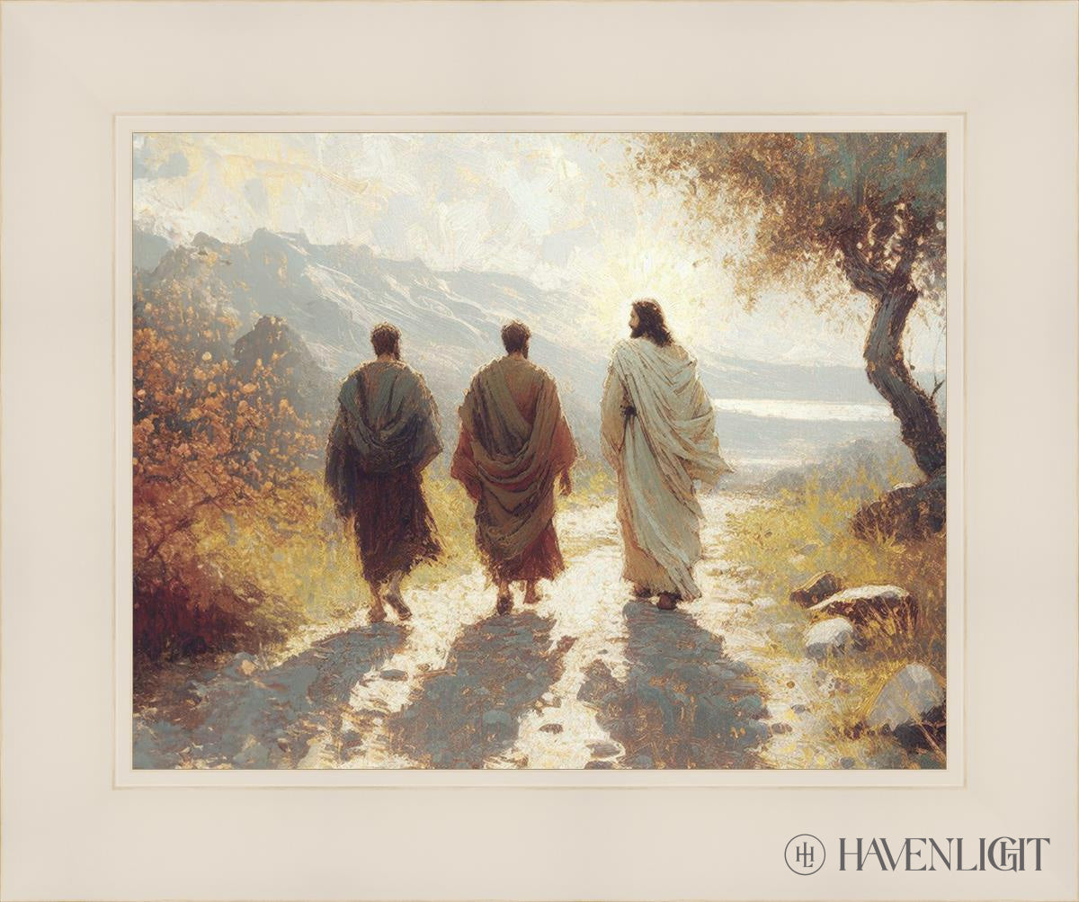 Jesus Went With Them Open Edition Print / 14 X 11 White 18 1/4 15 Art