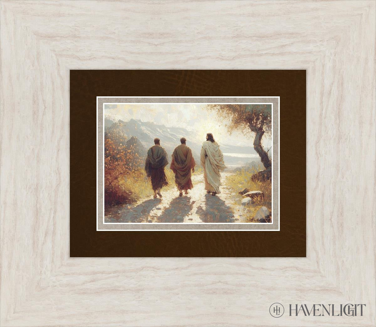 Jesus Went With Them Open Edition Print / 7 X 5 Ivory 15 1/2 13 Art