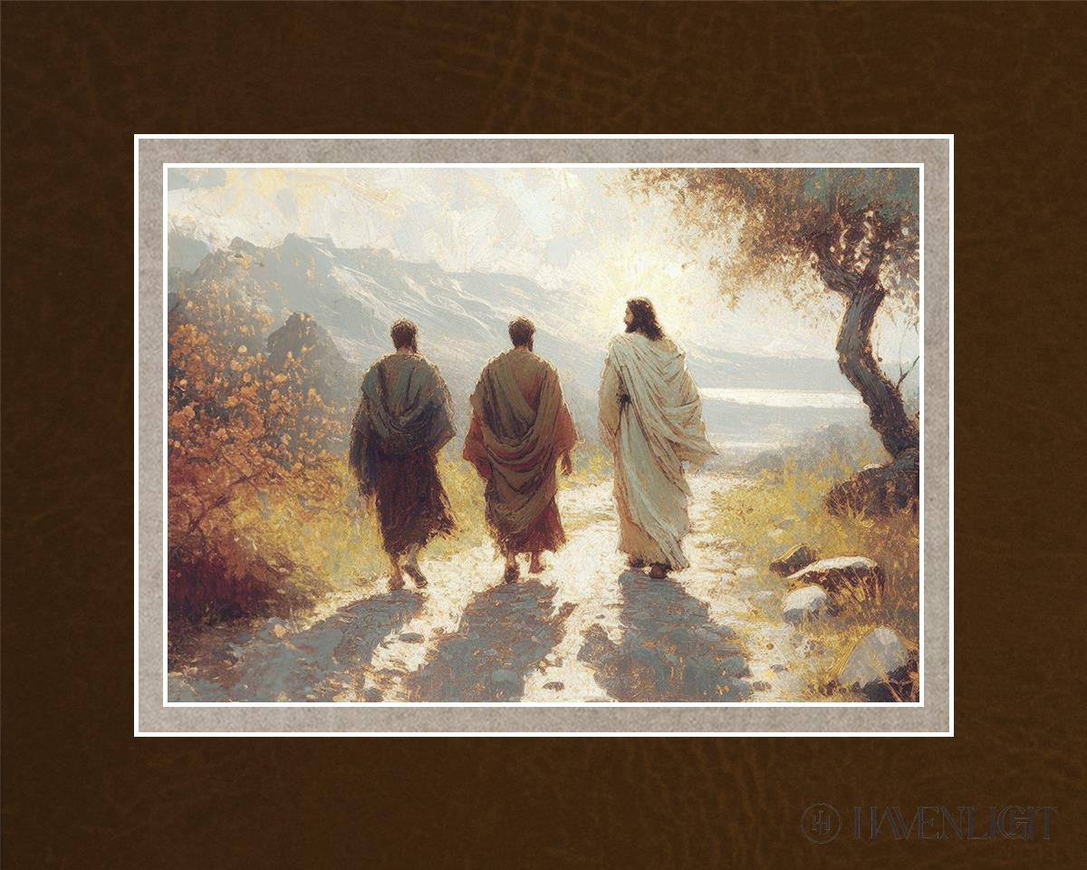 Jesus Went With Them Open Edition Print / 7 X 5 Matted To 10 8 Art