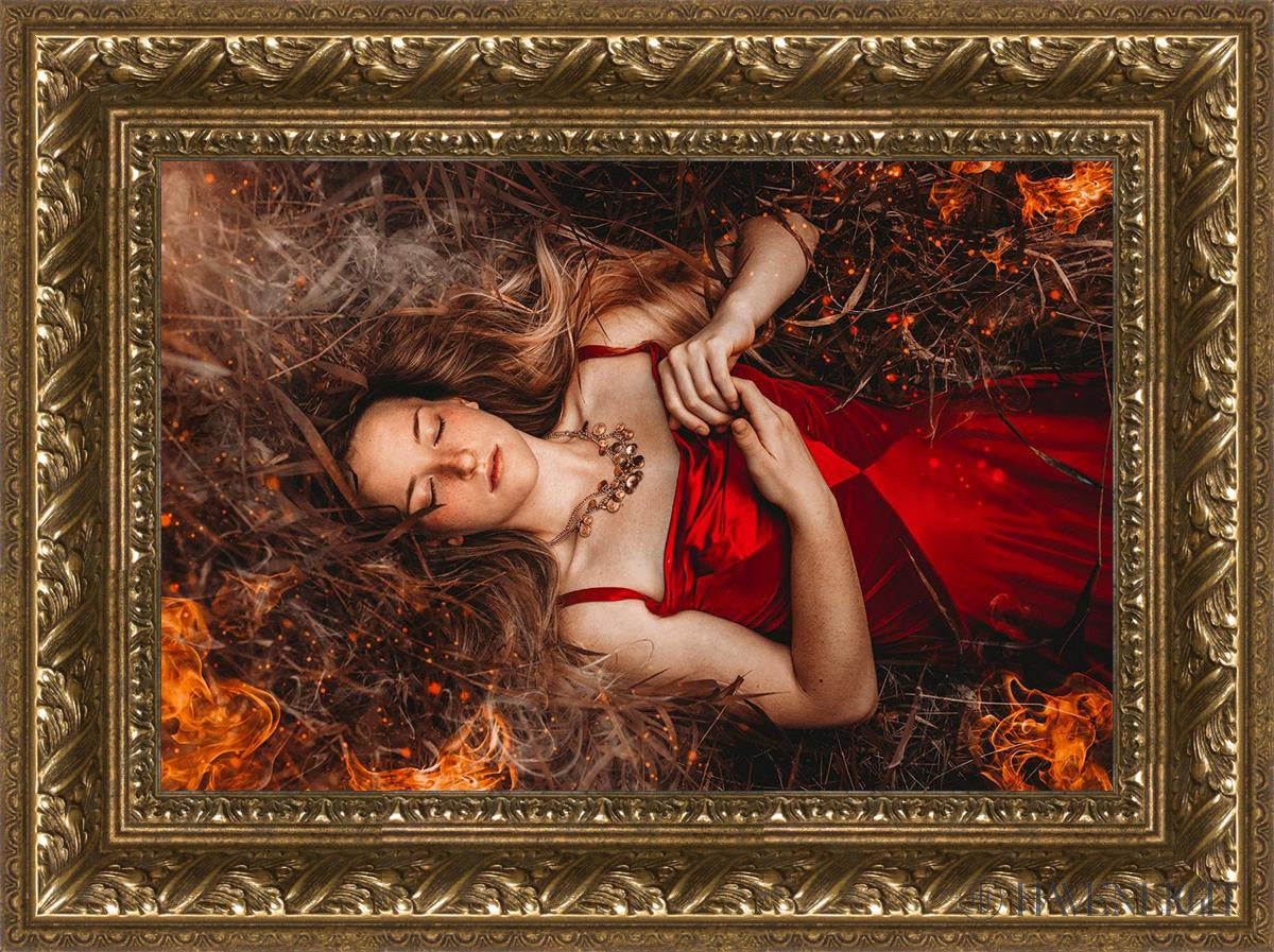 Joan Of Arc - This Is Not The End Open Edition Canvas / 18 X 12 Gold 23 3/4 17 Art