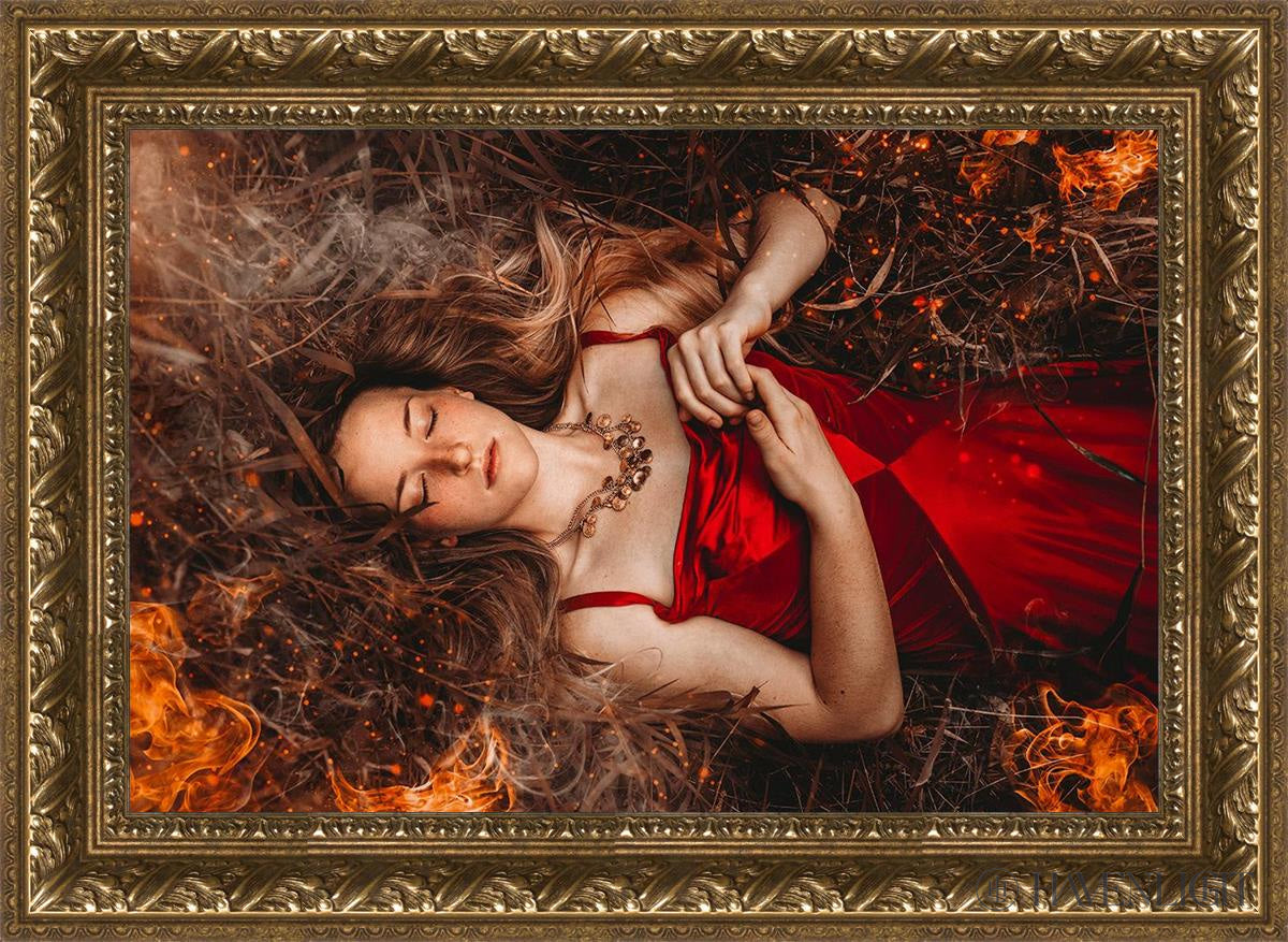 Joan Of Arc - This Is Not The End Open Edition Canvas / 24 X 16 Gold 29 3/4 21 Art