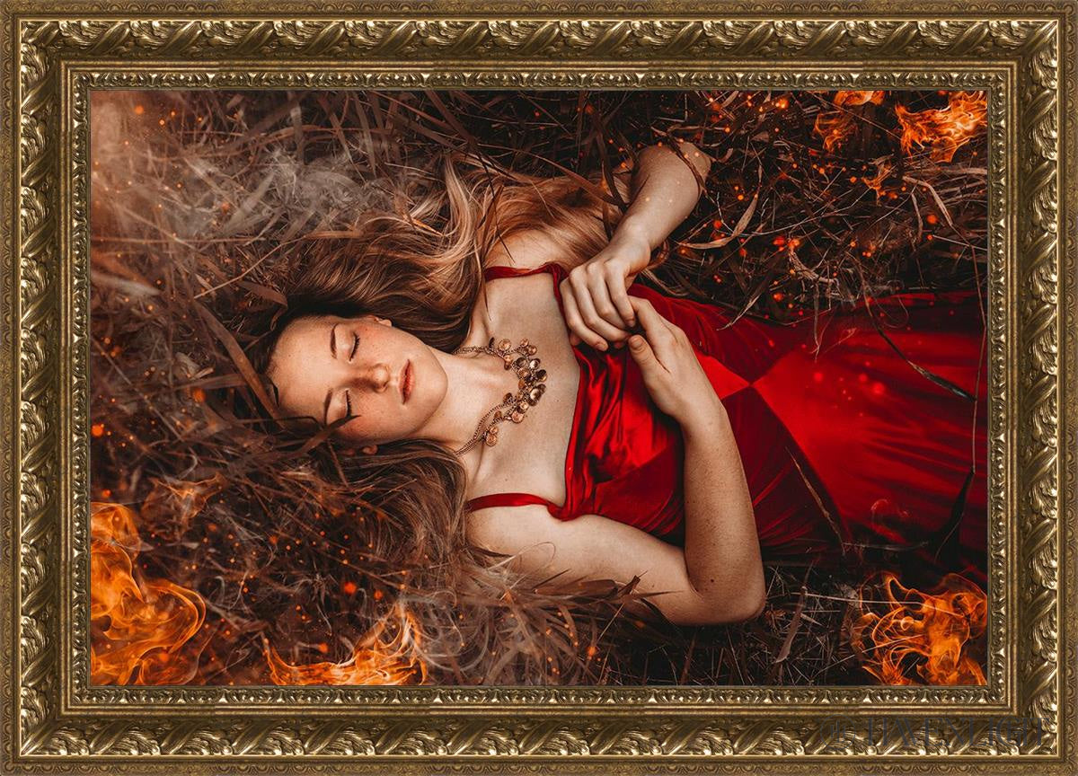 Joan Of Arc - This Is Not The End Open Edition Canvas / 30 X 20 Gold 35 3/4 25 Art