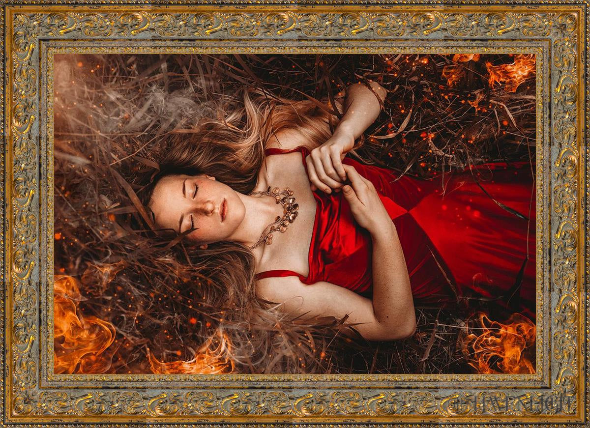 Joan Of Arc - This Is Not The End Open Edition Canvas / 36 X 24 Gold 43 3/4 31 Art