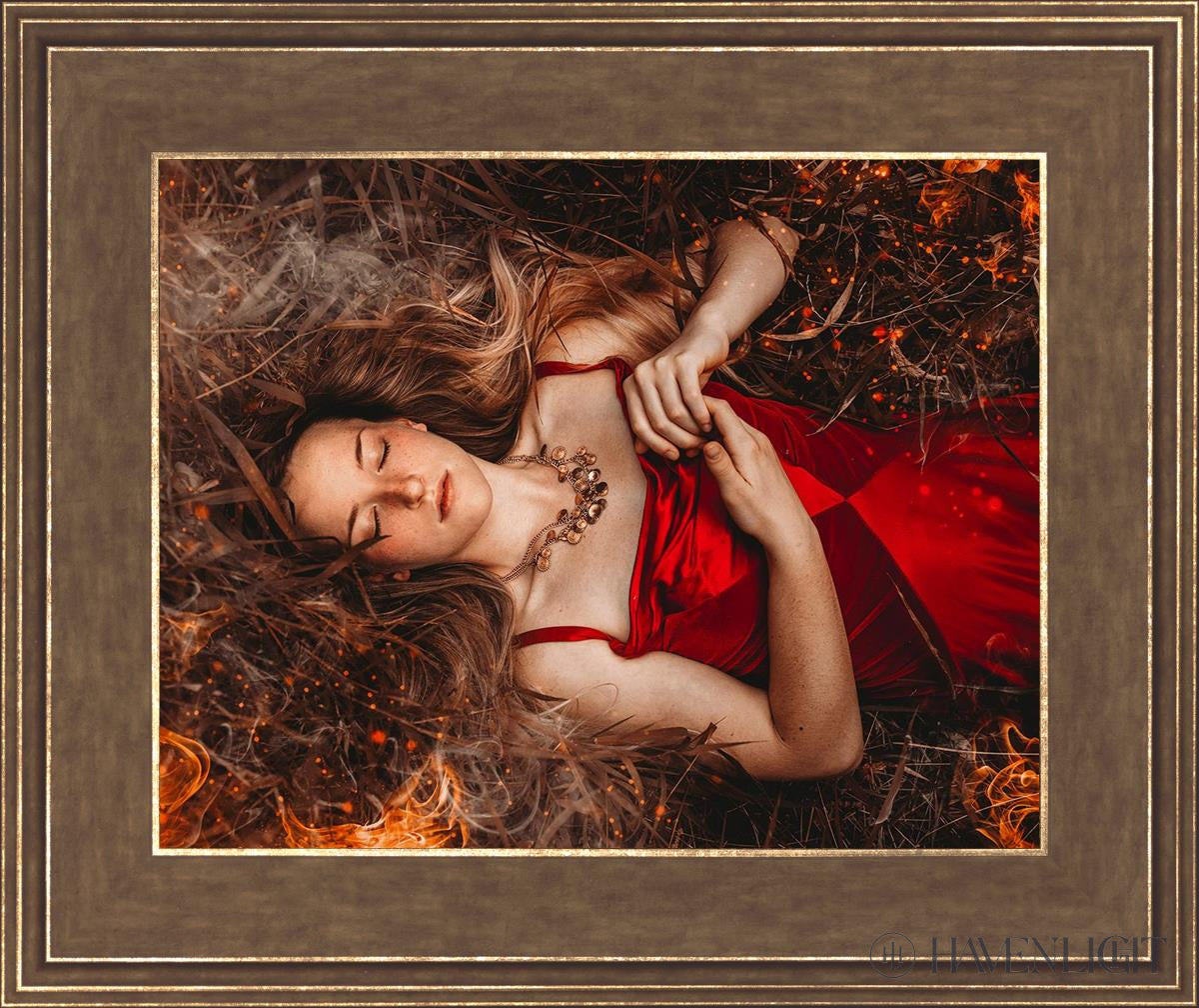 Joan Of Arc - This Is Not The End Open Edition Print / 14 X 11 Gold 18 3/4 15 Art