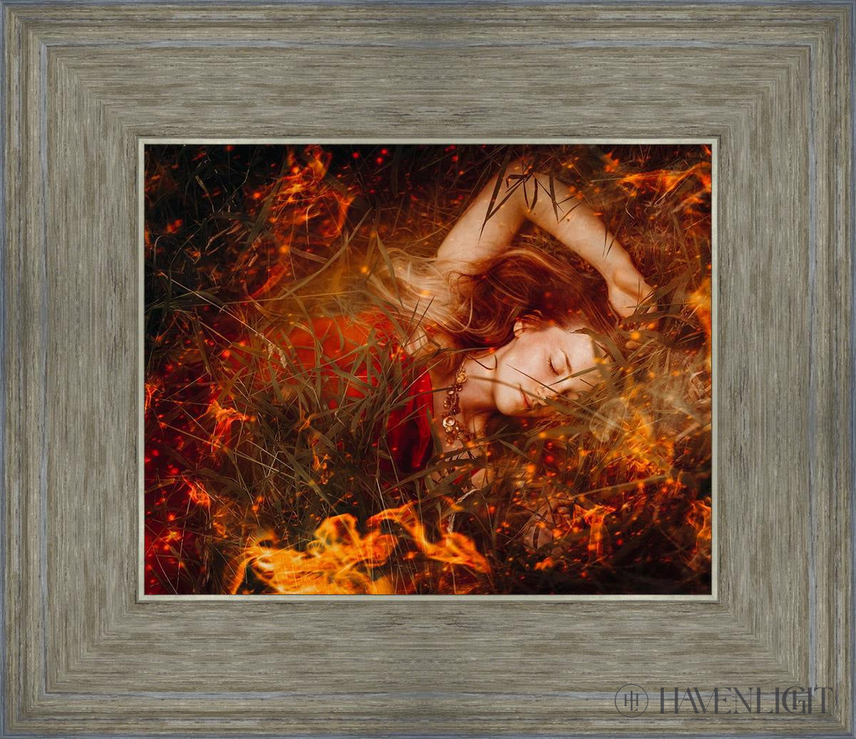 Joan Of Arc - Trial By Fire Open Edition Print / 10 X 8 Gray 14 3/4 12 Art